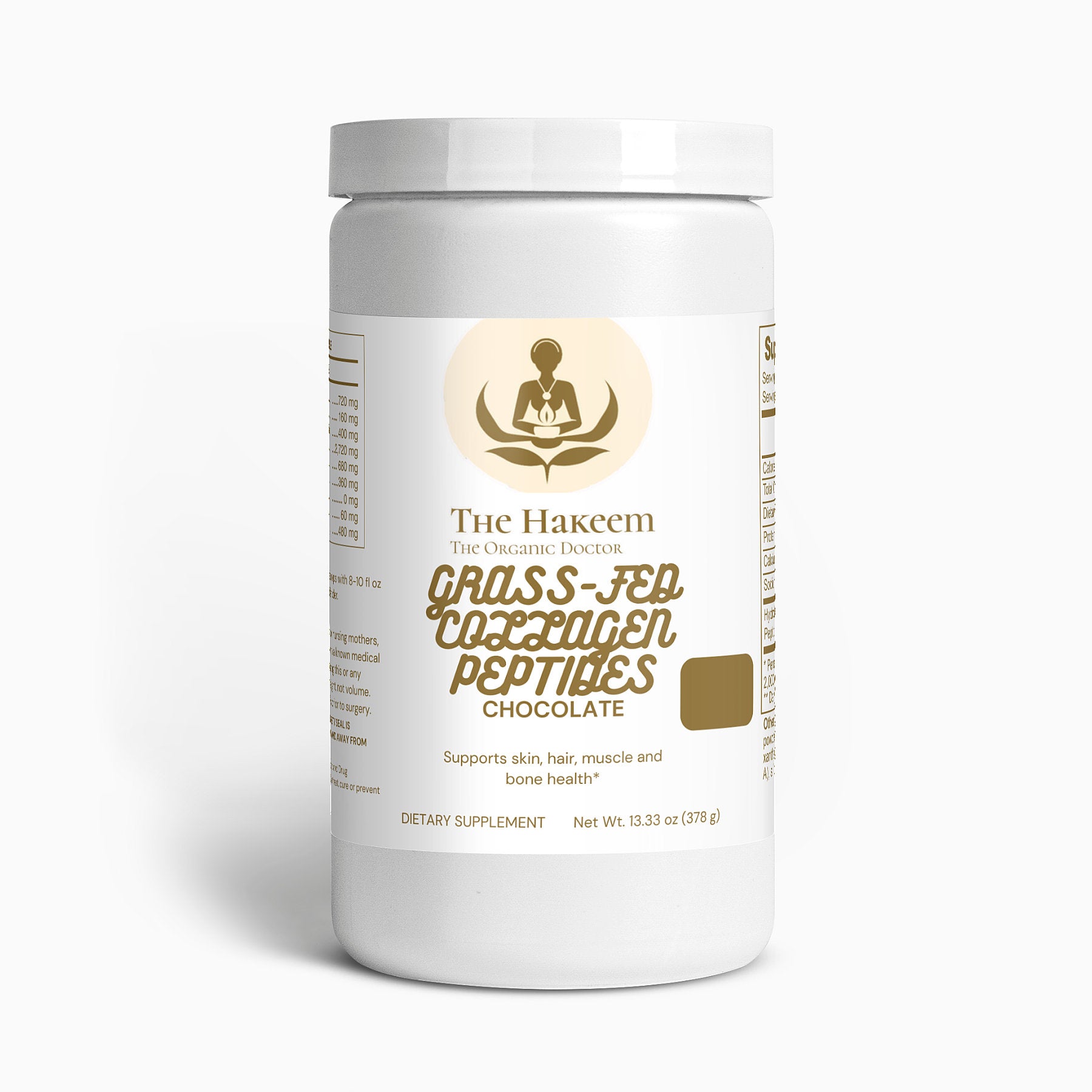 The Hakeem's Grass-Fed Collagen Peptides Powder (Chocolate)